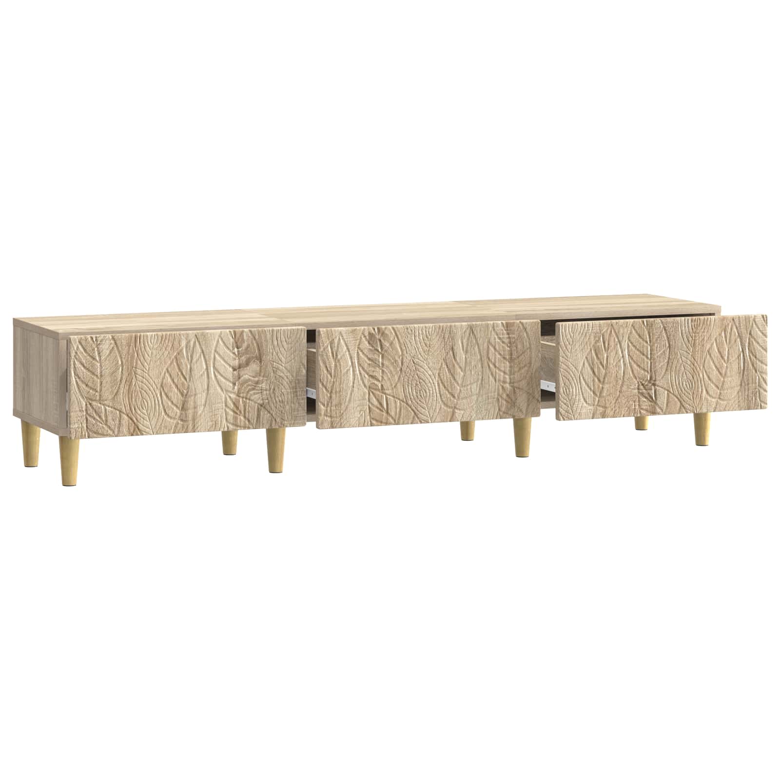 Televizní Skříň 147 X 34,5 X 30 Cm Dub Sonoma Kompozitní Dřevo