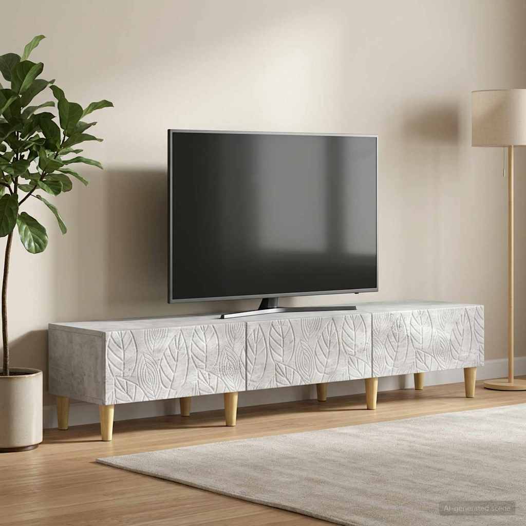 Televizní Skříň 147 X 34,5 X 30 Cm Betonově Šedá