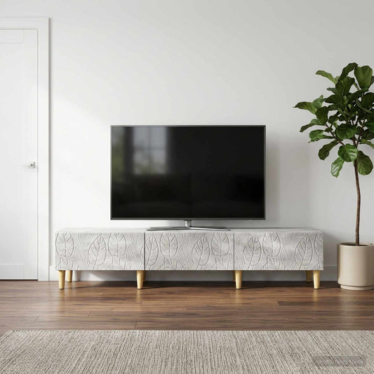 Televizní Skříň 147 X 34,5 X 30 Cm Betonově Šedá
