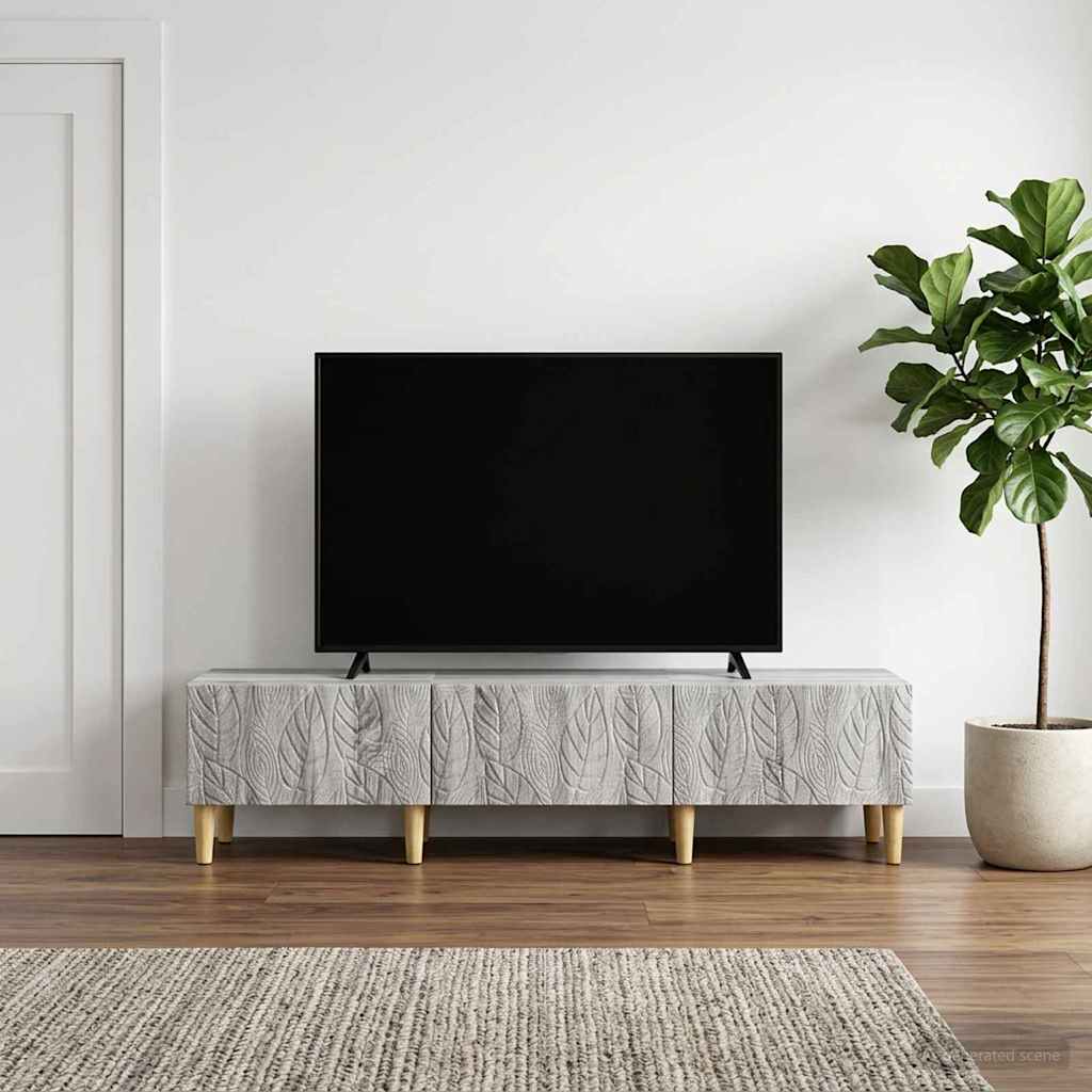 Televizní Skříň 147 X 34,5 X 30 Cm Šedý Sonoma Kompozitní Dřevo