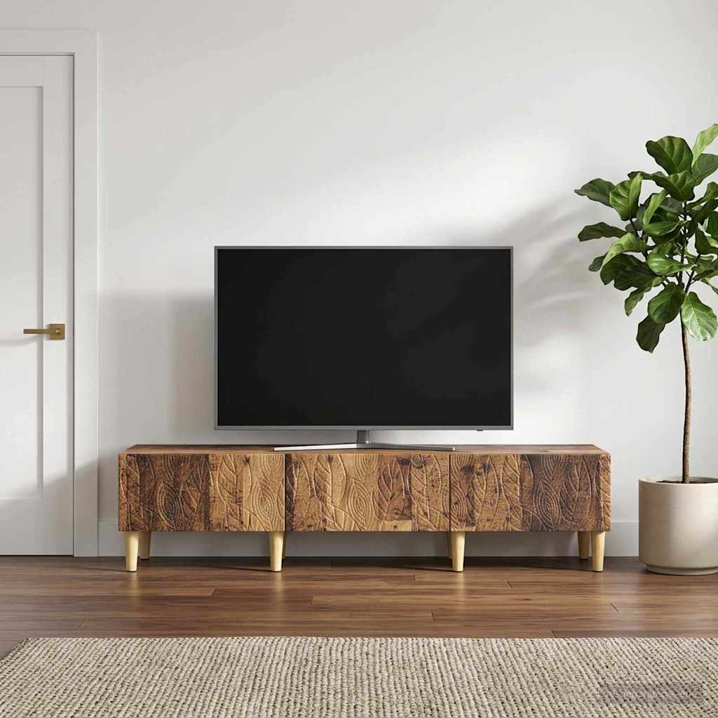 Televizní Skříň 147 X 34,5 X 30 Cm Staré Dřevo Kompozitní Dřevo