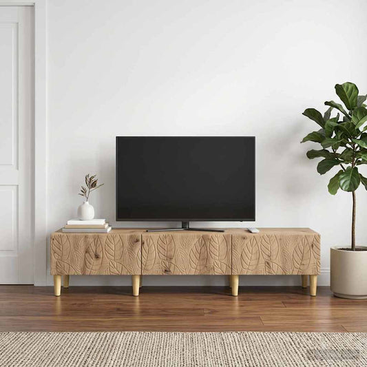 Televizní Skříň 147 X 34,5 X 30 Cm Dub Artisan Kompozitní Dřevo
