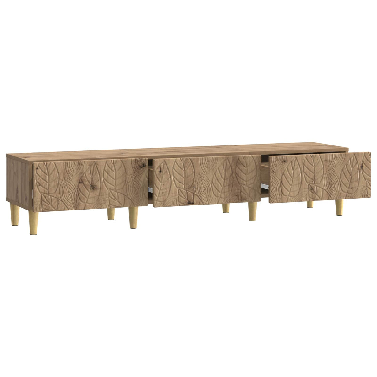 Televizní Skříň 147 X 34,5 X 30 Cm Dub Artisan Kompozitní Dřevo