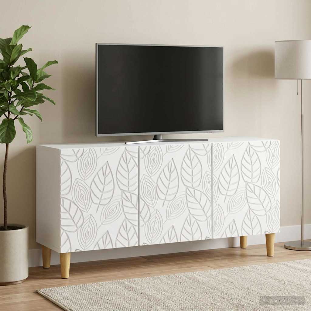 Televizní Skříň 99 X 34,5 X 50 Cm Bílá Kompozitní Dřevo