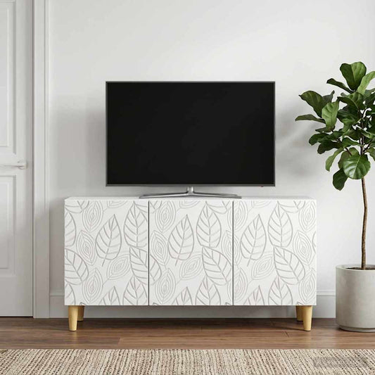 Televizní Skříň 99 X 34,5 X 50 Cm Bílá Kompozitní Dřevo