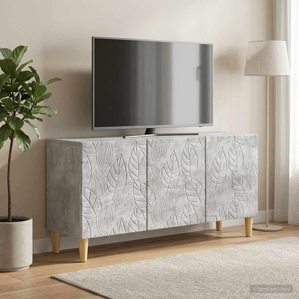 Televizní Skříň 99 X 34,5 X 50 Cm Betonově Šedá