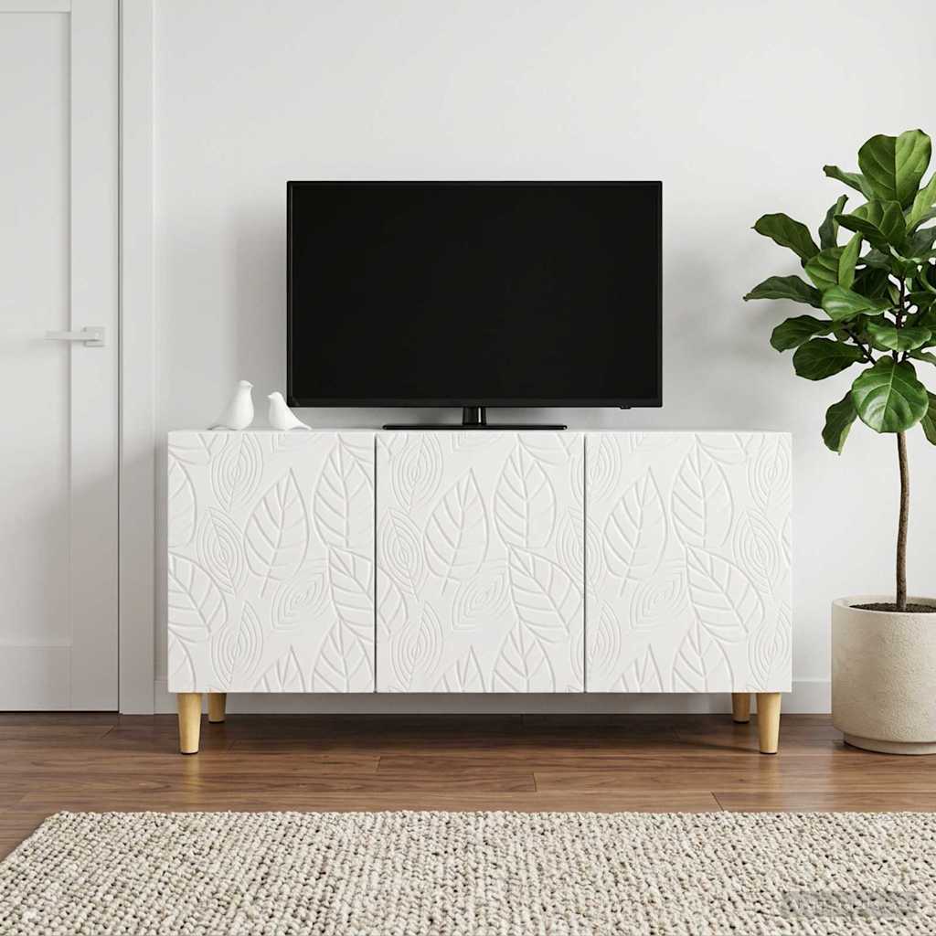 Televizní Skříň 99 X 34,5 X 50 Cm Bílá S Vysokým Leskem