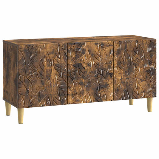 Televizní Skříň 99 X 34,5 X 50 Cm Kouřový Dub Kompozitní Dřevo