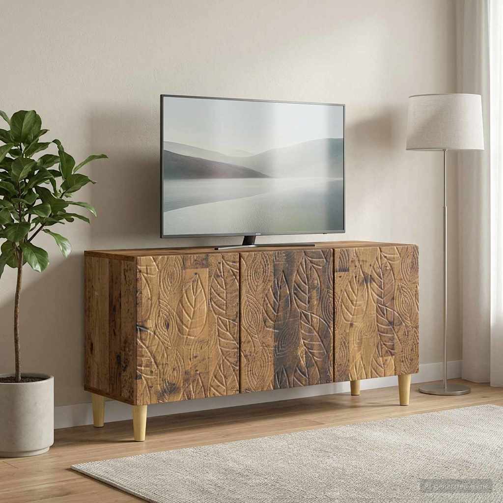 Televizní Skříň 99 X 34,5 X 50 Cm Staré Dřevo Kompozitní Dřevo