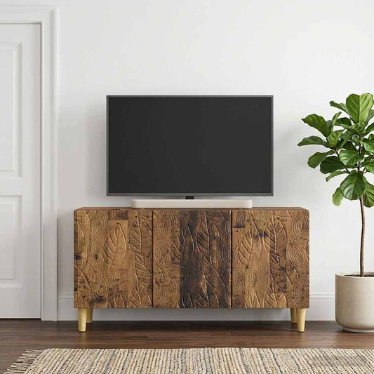 Televizní Skříň 99 X 34,5 X 50 Cm Staré Dřevo Kompozitní Dřevo
