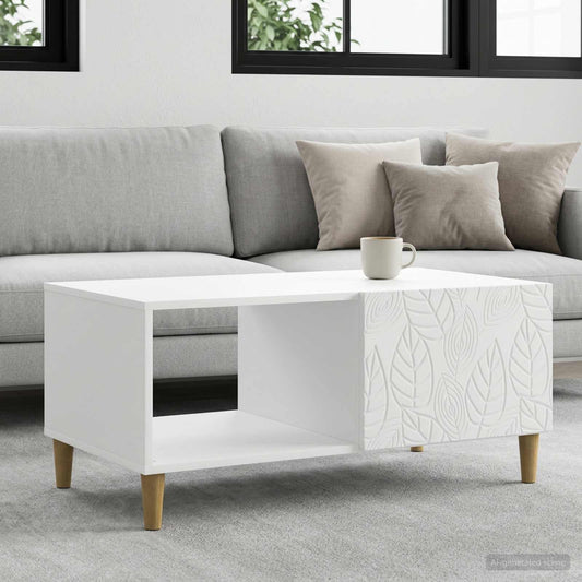 Konferenční Stolek Bílá 90 X 50 X 40 Cm Kompozitní Dřevo