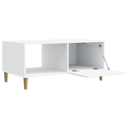 Konferenční Stolek Bílá 90 X 50 X 40 Cm Kompozitní Dřevo