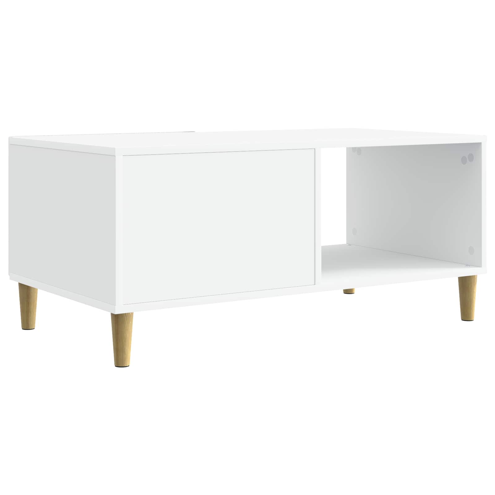 Konferenční Stolek Bílá 90 X 50 X 40 Cm Kompozitní Dřevo