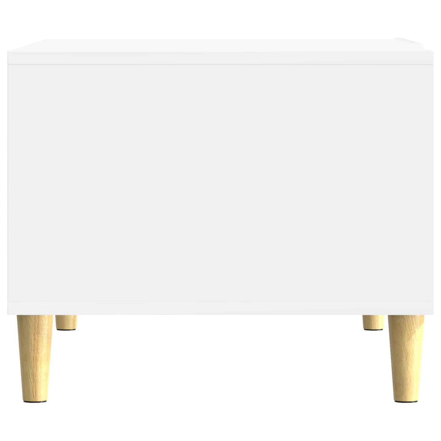 Konferenční Stolek Bílá S Vysokým Leskem 90 X 50 X 40 Cm