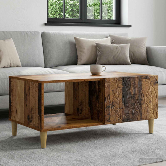 Konferenční Stolek Staré Dřevo 90 X 50 X 40 Cm Kompozitní Dřevo
