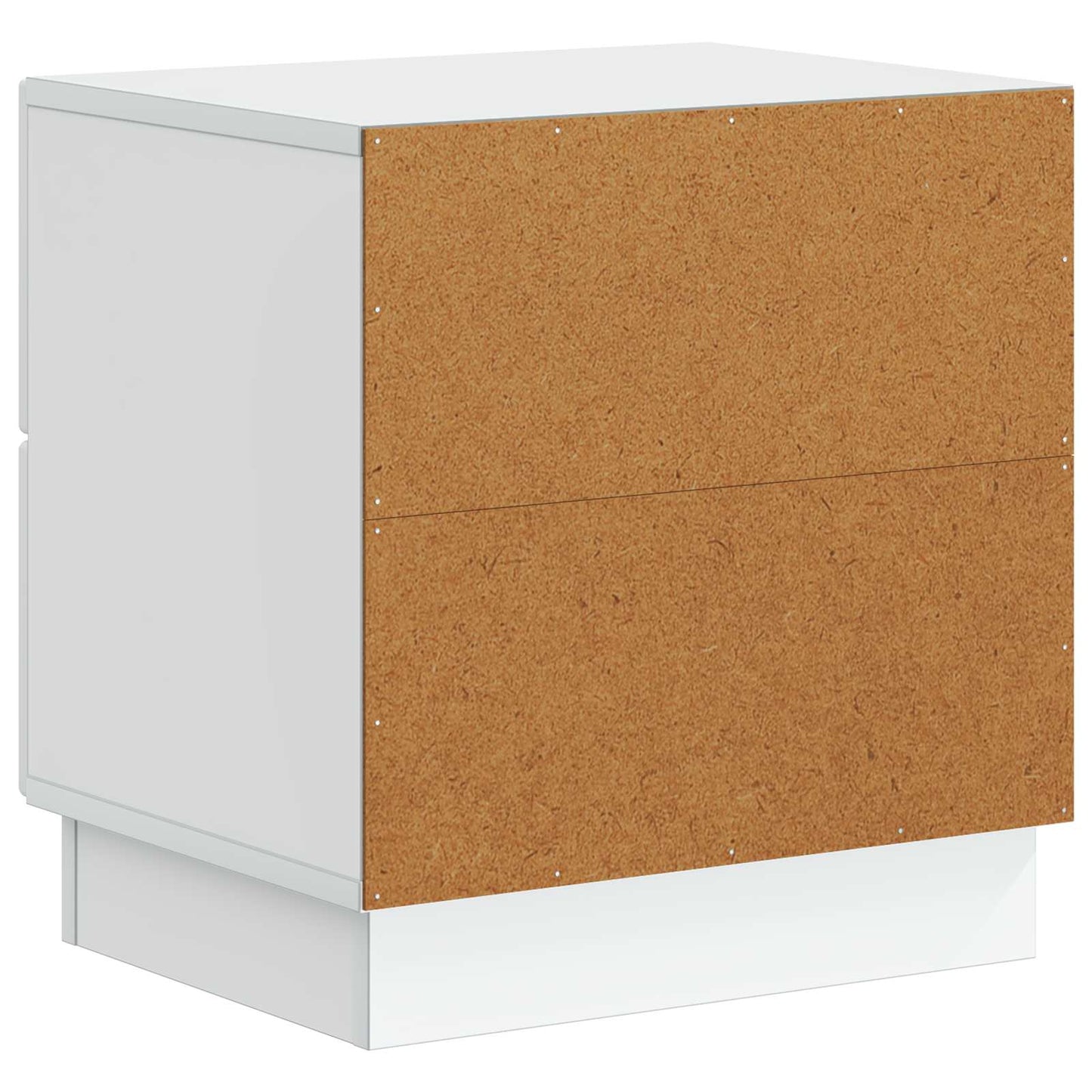 Noční Skříňka 2 Pcs Bílá 43 X 34,5 X 44,5 Cm Kompozitní Dřevo