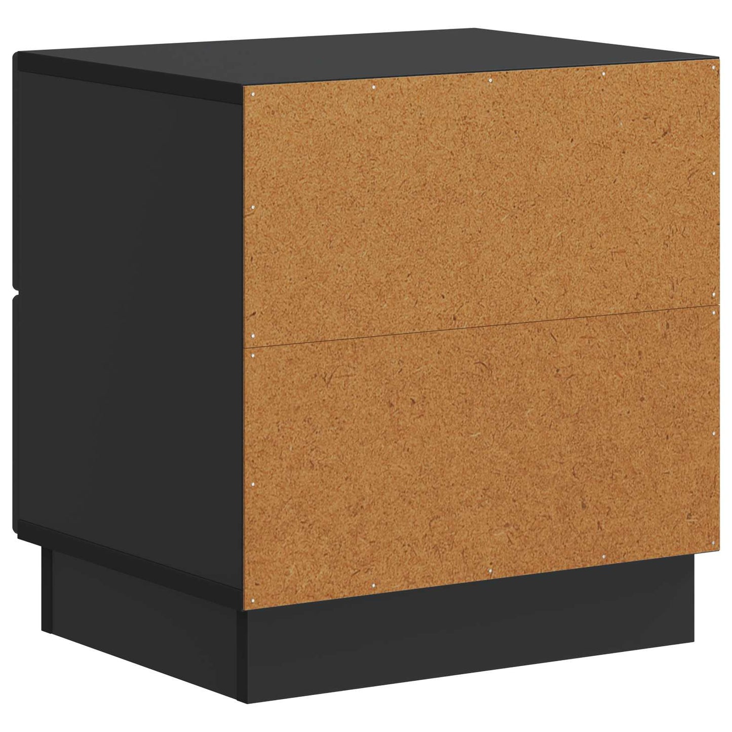 Noční Skříňka 2 Pcs Černá 43 X 34,5 X 44,5 Cm Kompozitní Dřevo