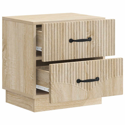 Noční Skříňka Se Zásuvkou 2 Pcs Dub Sonoma 43 X 34,5 X 44,5 Cm