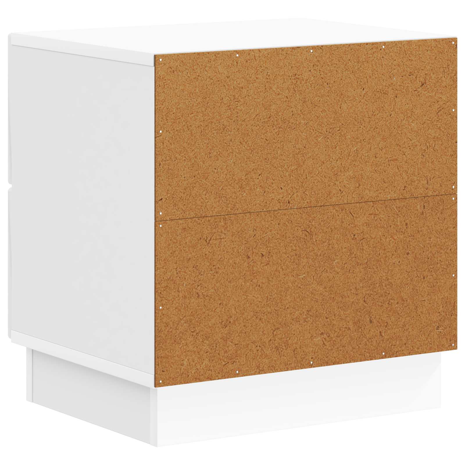 Noční Skříňka 2 Pcs Bílá S Vysokým Leskem 43 X 34,5 X 44,5 Cm
