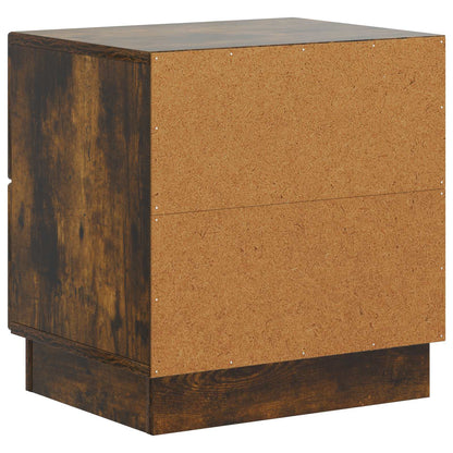 Noční Skříňka Se Zásuvkou 2 Pcs Kouřový Dub 43 X 34,5 X 44,5 Cm