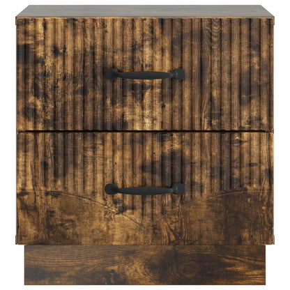 Noční Skříňka Se Zásuvkou 2 Pcs Kouřový Dub 43 X 34,5 X 44,5 Cm