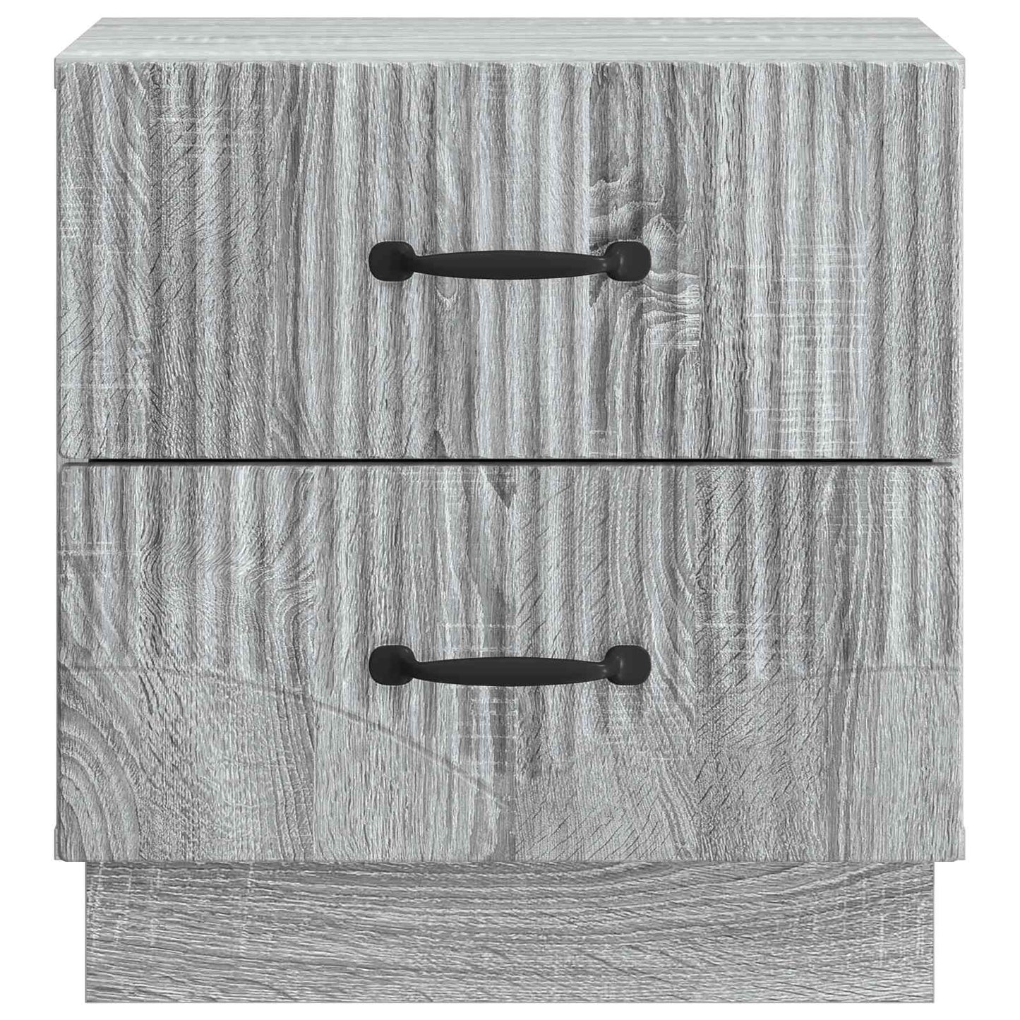 Noční Skříňka Se Zásuvkou 2 Pcs Šedá Sonoma 43 X 34,5 X 44,5 Cm