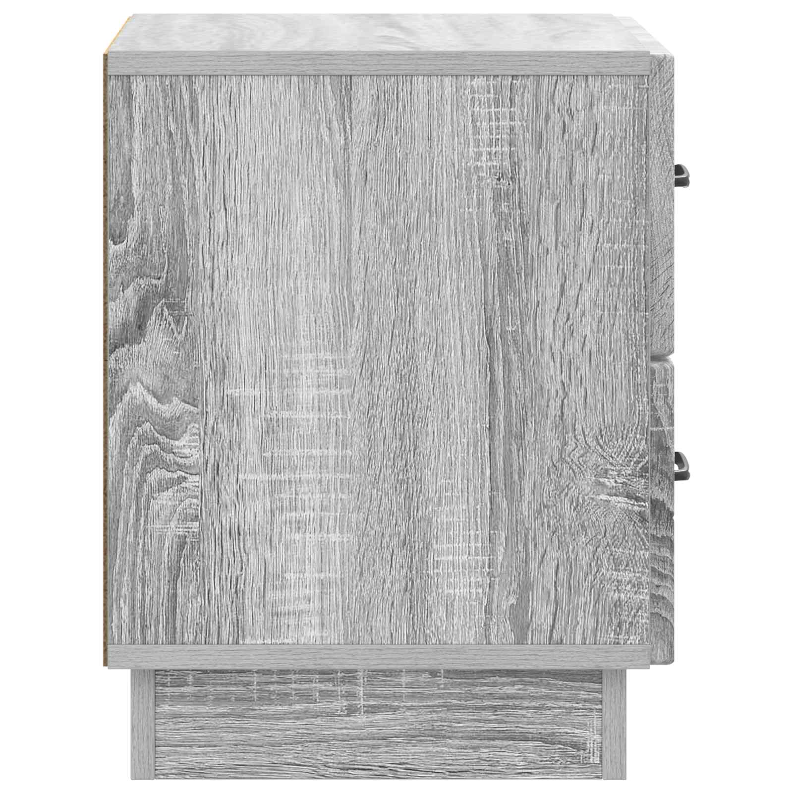 Noční Skříňka Se Zásuvkou 2 Pcs Šedá Sonoma 43 X 34,5 X 44,5 Cm