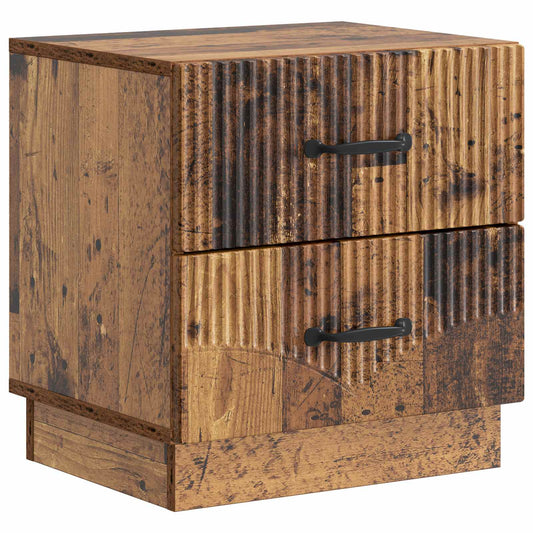 Noční Skříňka Staré Dřevo 43 X 34,5 X 44,5 Cm Kompozitní Dřevo