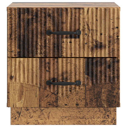 Noční Skříňka Se Zásuvkou 2 Pcs Staré Dřevo 43 X 34,5 X 44,5 Cm