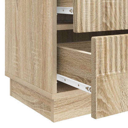 Noční Skříňka Dub Sonoma 62 X 34,5 X 44,5 Cm Kompozitní Dřevo