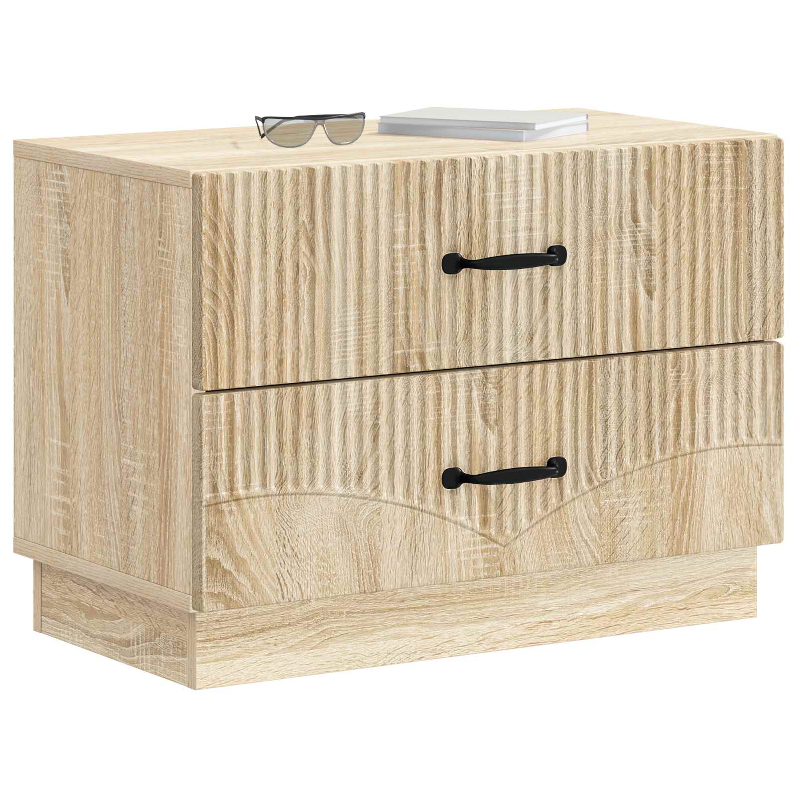 Noční Skříňka Dub Sonoma 62 X 34,5 X 44,5 Cm Kompozitní Dřevo