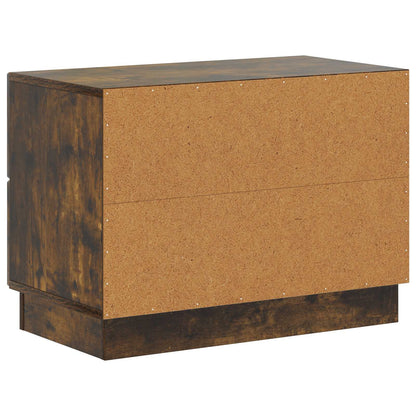 Noční Skříňka Kouřový Dub 62 X 34,5 X 44,5 Cm Kompozitní Dřevo