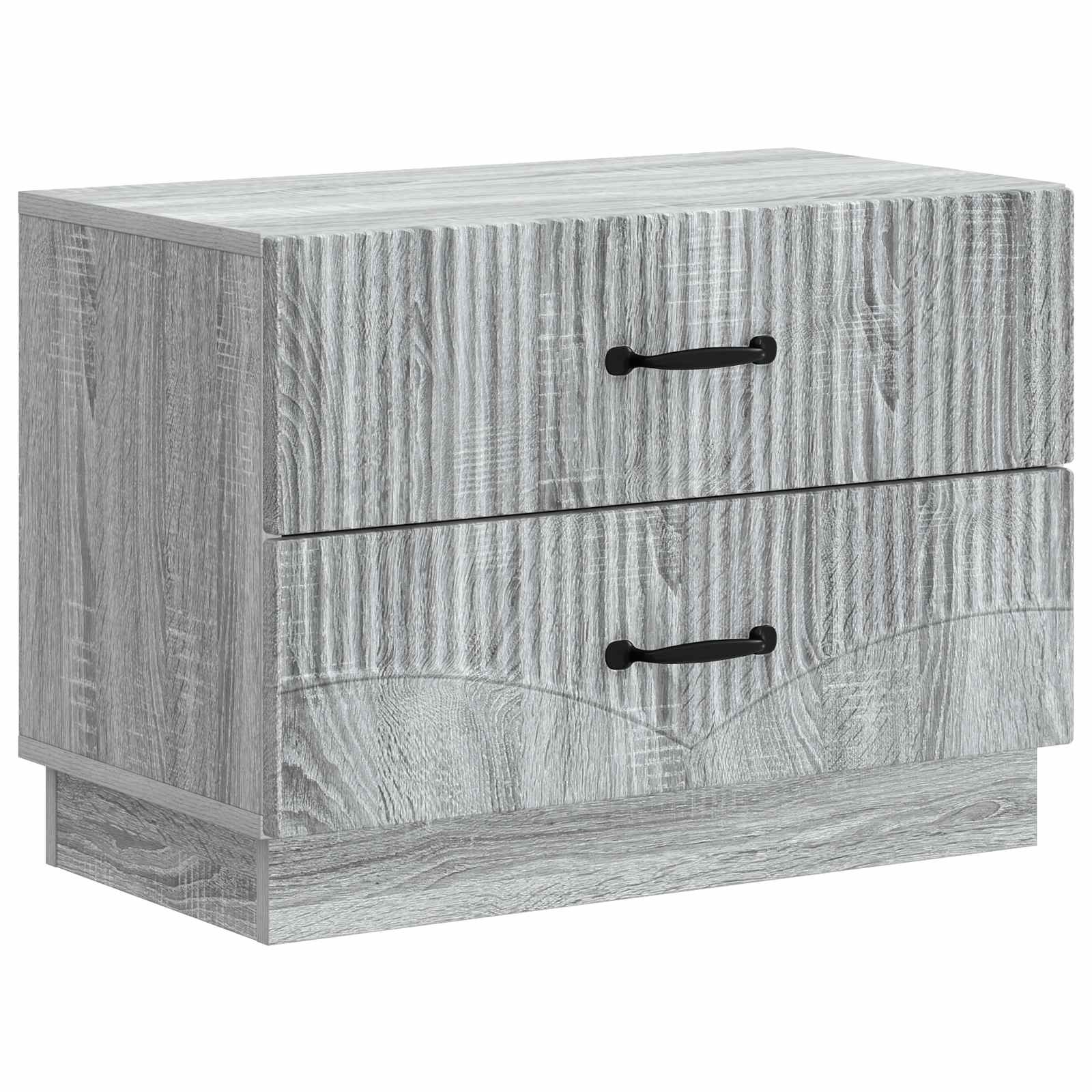 Noční Skříňka Šedá Sonoma 62 X 34,5 X 44,5 Cm Kompozitní Dřevo