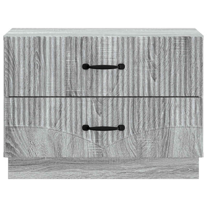 Noční Skříňka Šedá Sonoma 62 X 34,5 X 44,5 Cm Kompozitní Dřevo