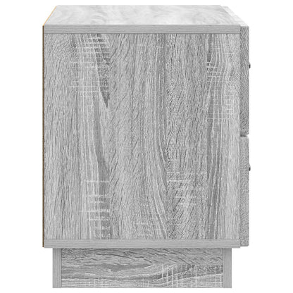 Noční Skříňka Šedá Sonoma 62 X 34,5 X 44,5 Cm Kompozitní Dřevo