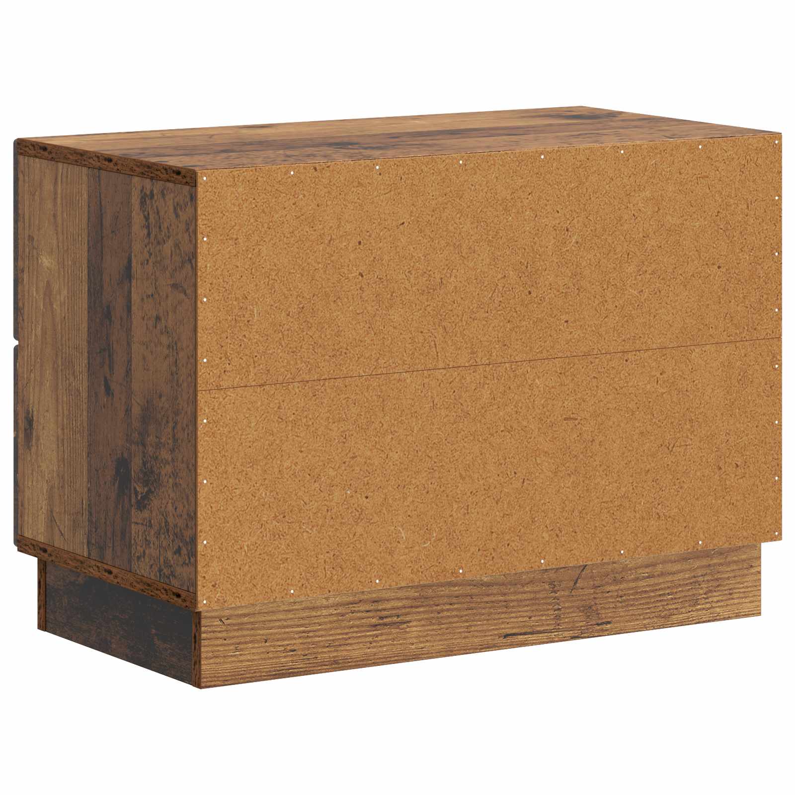 Noční Skříňka Staré Dřevo 62 X 34,5 X 44,5 Cm Kompozitní Dřevo