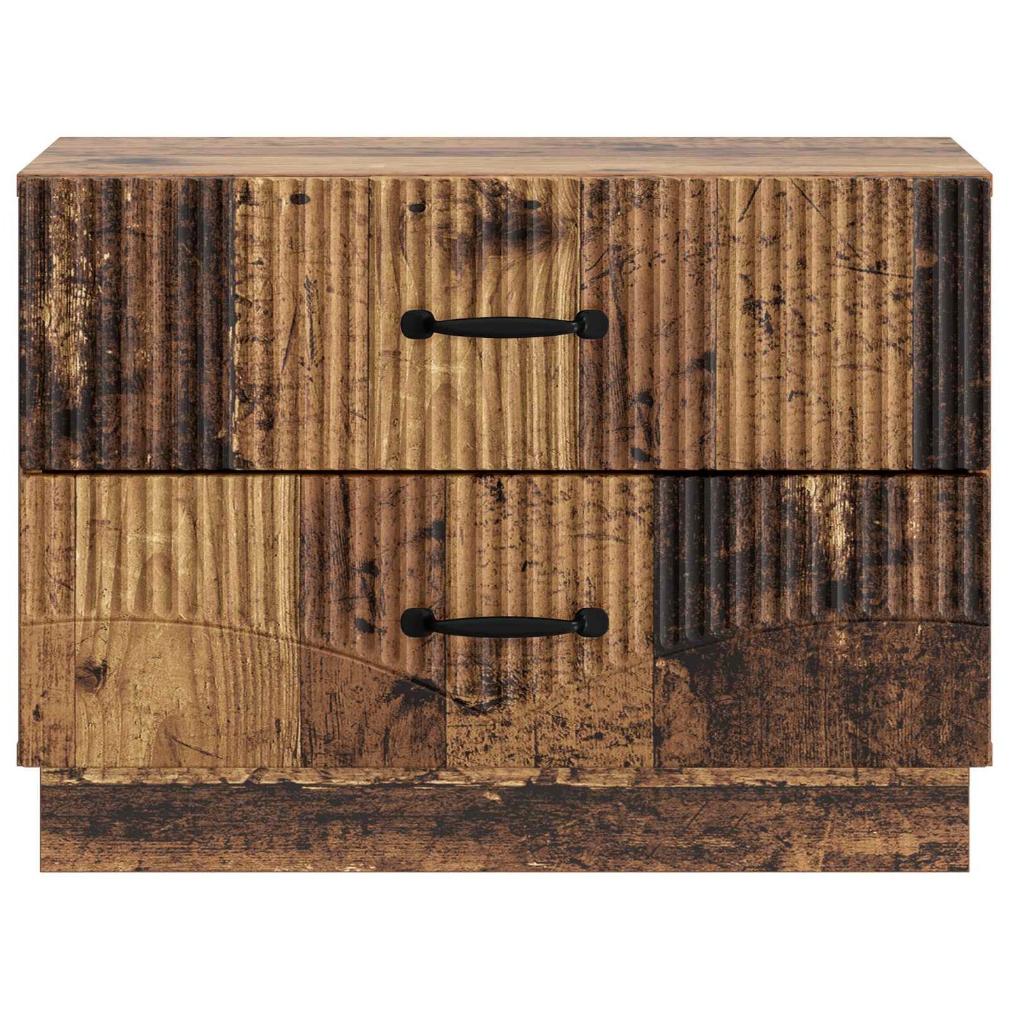 Noční Skříňka Staré Dřevo 62 X 34,5 X 44,5 Cm Kompozitní Dřevo