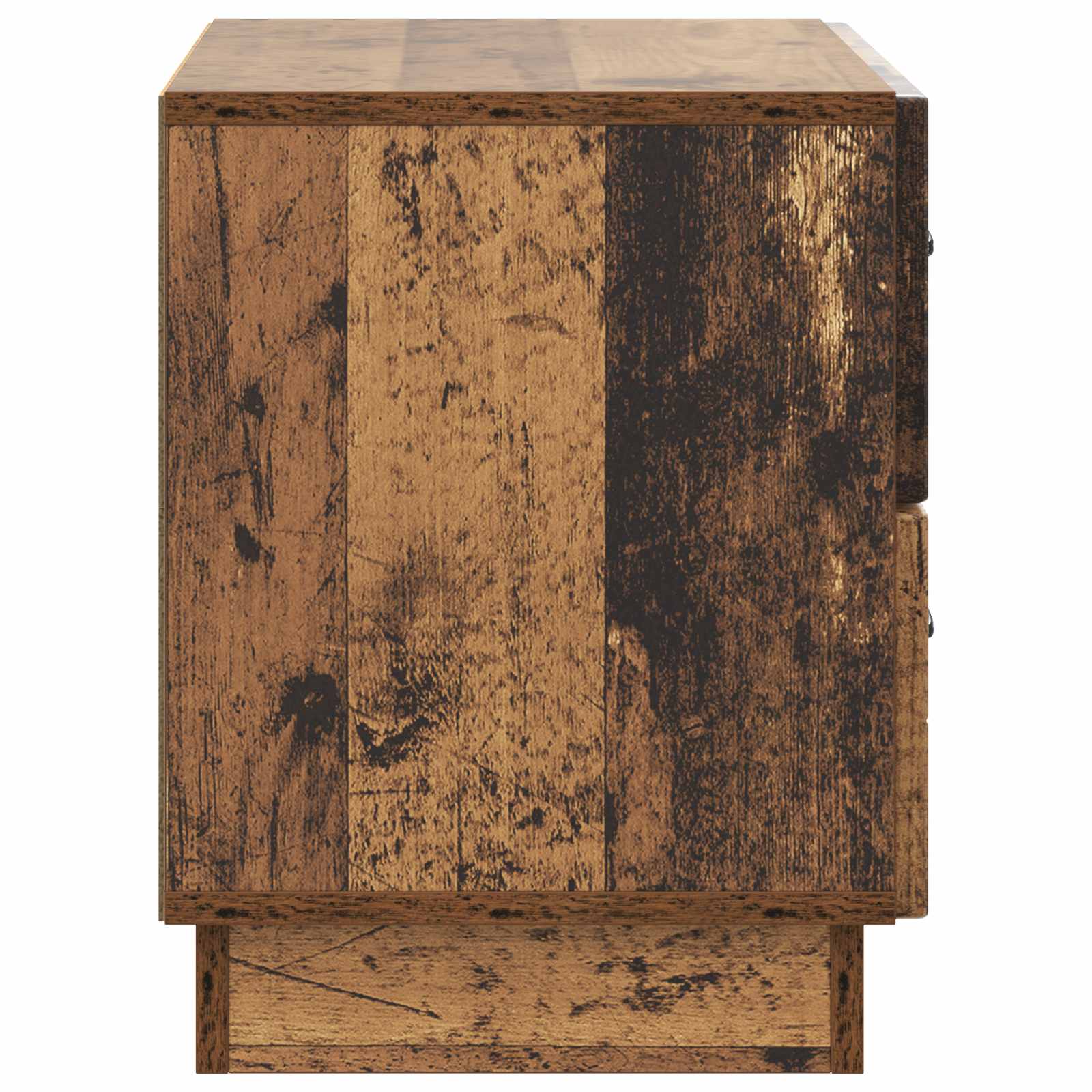 Noční Skříňka Staré Dřevo 62 X 34,5 X 44,5 Cm Kompozitní Dřevo