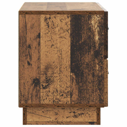 Noční Skříňka Staré Dřevo 62 X 34,5 X 44,5 Cm Kompozitní Dřevo