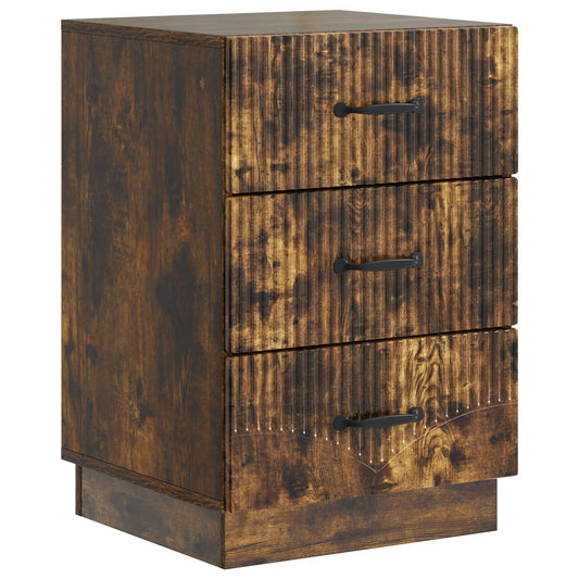 Noční Skříňka Kouřový Dub 43 X 41 X 63,5 Cm Kompozitní Dřevo