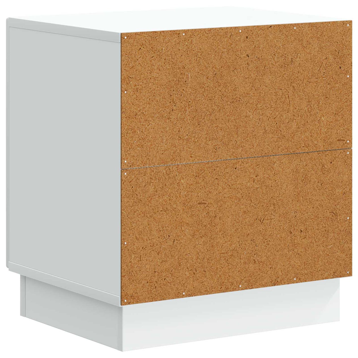Noční Stolek 2 Pcs Bílá 43 X 34,5 X 47 Cm Kompozitní Dřevo