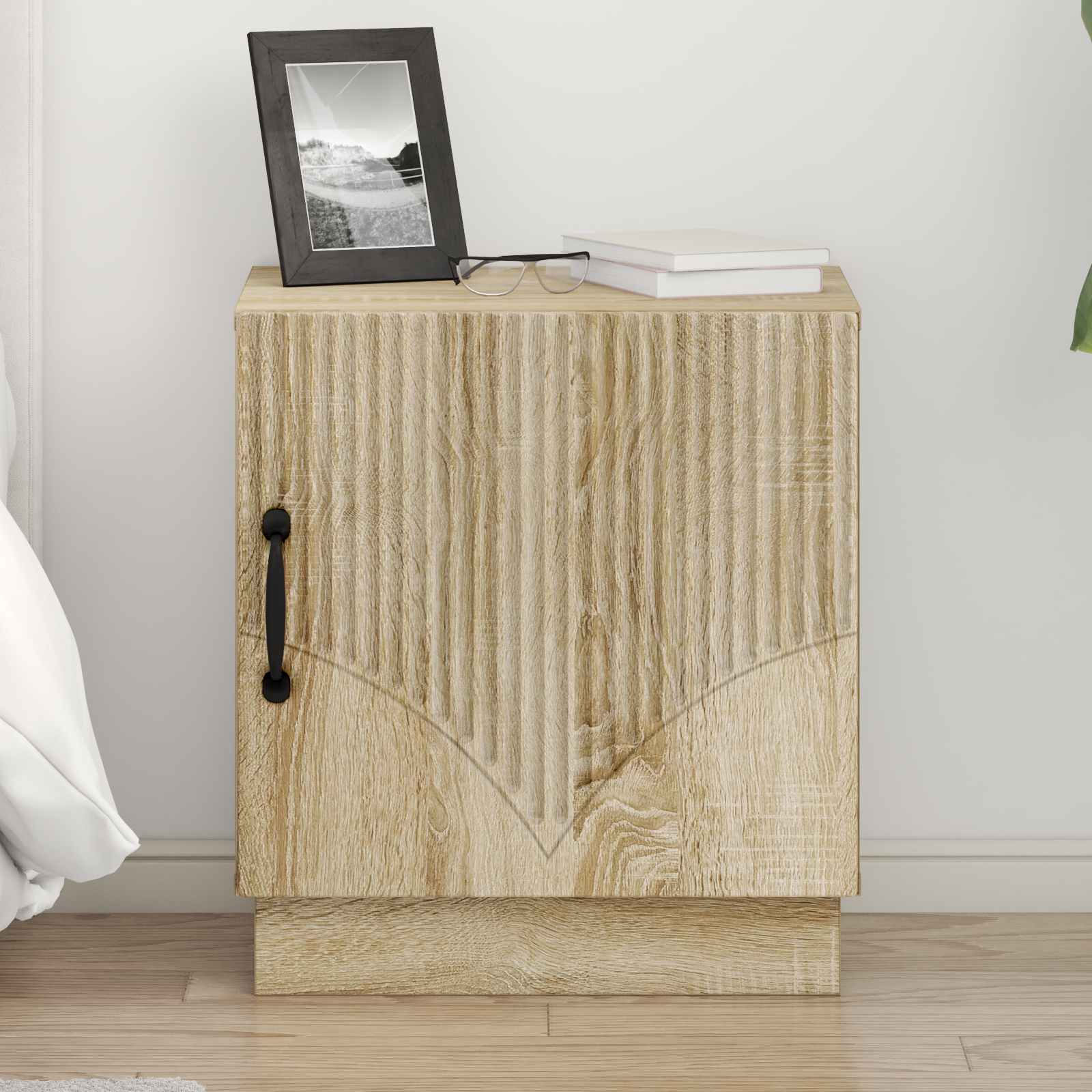 Noční Stolek 2 Pcs Dub Sonoma 43 X 34,5 X 47 Cm