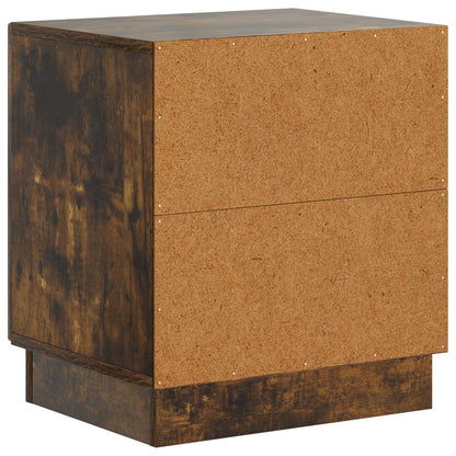 Noční Stolek 2 Pcs Kouřový Dub 43 X 34,5 X 47 Cm