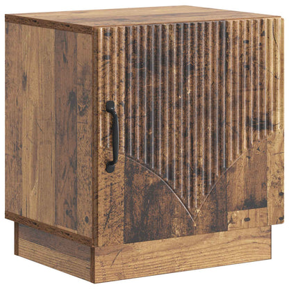 Noční Stolek 2 Pcs Staré Dřevo 43 X 34,5 X 47 Cm