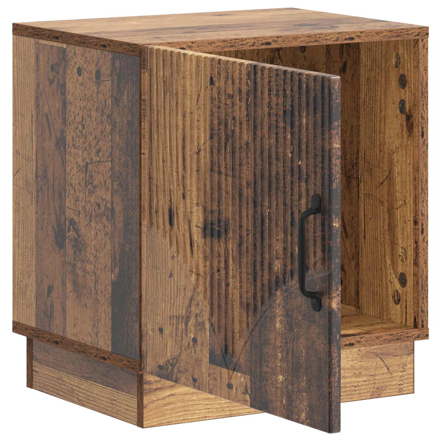 Noční Stolek 2 Pcs Staré Dřevo 43 X 34,5 X 47 Cm