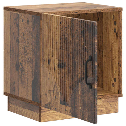 Noční Stolek 2 Pcs Staré Dřevo 43 X 34,5 X 47 Cm