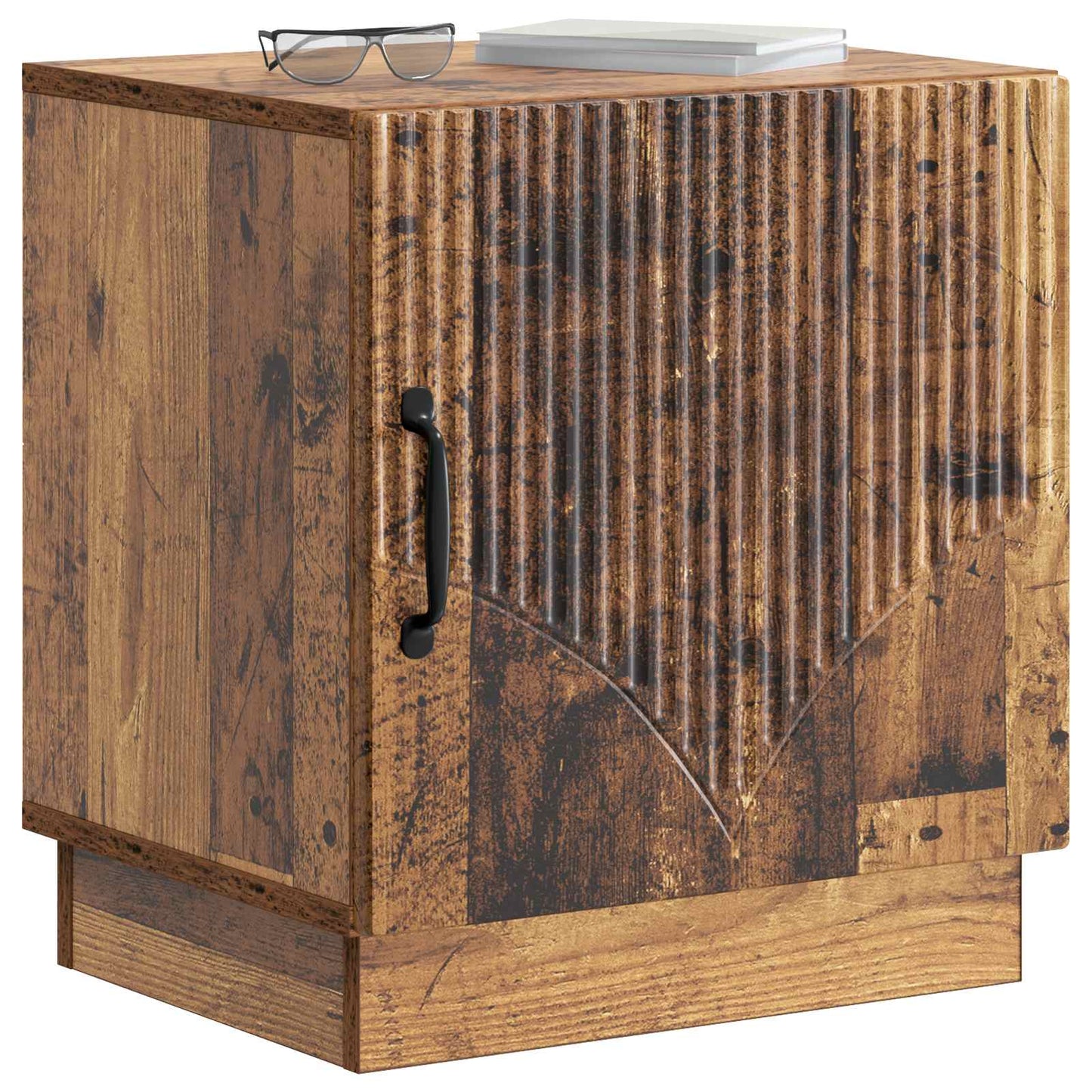 Noční Stolek 2 Pcs Staré Dřevo 43 X 34,5 X 47 Cm
