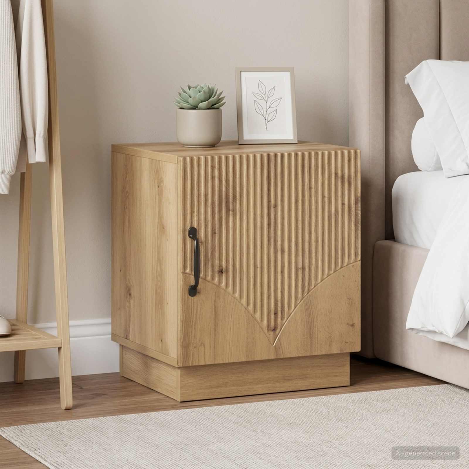 Noční Stolek 2 Ks Dub Artisan 43 X 34,5 X 47 Cm