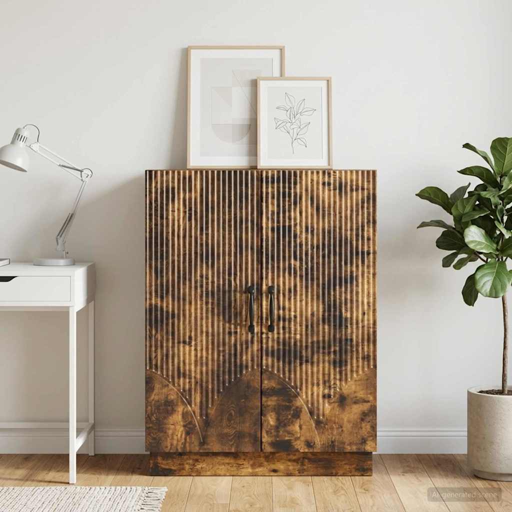 Servírovací Skříň Kouřový Dub 66 X 34,5 X 87 Cm