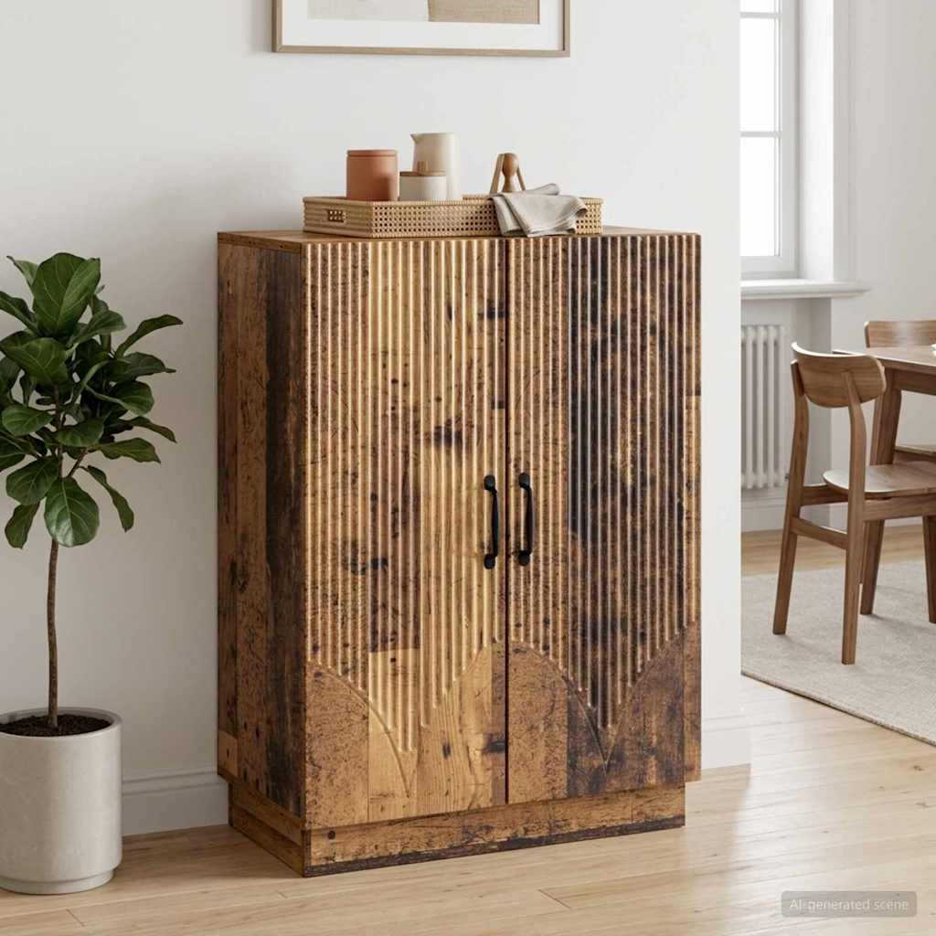 Servírovací Skříň Staré Dřevo 66 X 34,5 X 87 Cm